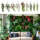 Multicolor Artificial Plant Vine Green Wall Hanging Foliage Vine Wedding