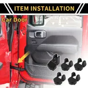 Door Limiting Cover Trim for Jeep Wrangler JL JLU 2018-2024 Black