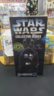 NIB 12" 1997 TIE FIGHTER PILOT STAR WARS POSABLE ACTION FIGURE GALACTIC KENNER