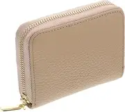 [TEMPNAP] Wallet Case Card Cover Key Holder Money Trading Smart Card Holder Business Organizer Rack Card Holder Credit Card Holders Tag Card Display Holder Id Holder Khaki Leather