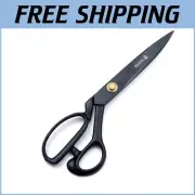 High Carbon Steel Sewing Scissors - Ambidextrous Shears for Accurate Cutting 11"