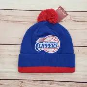 Mitchell & Ness Los Angeles Clippers Hat Cap Beanie One Size Blue NBA Basketball