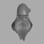 Dwarf Santa Claus Kris Kringle Papa Noel custom head for action figures