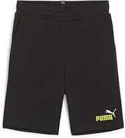 [PUMA] Kids Boys Essentials Two-Tone Drawstring Shorts Athletic Bottoms Casual Drawstring - Black