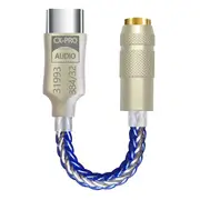 CX31993 HiFi DAC Type C to 3.5mm Headphone Amplifier Audio Decoder IEM AMP Mobile Phone Adapter B As Shown
