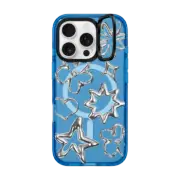 iPhone 16 Pro Impact Ring Stand Case MagSafe Compatible Chrome Doodles