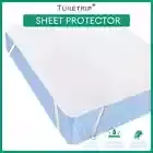 Waterproof Fitted Sheet with Band – Anti-Slip Mattress Protector Dust Mite Cover