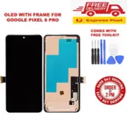 GOOGLE PIXEL 8 PRO OLED LCD SCREEN DISPLAY TOUCH DIGITIZER FRAME ASSEMBLY OEM