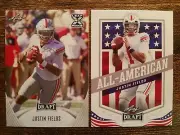2021 Leaf Draft Football #2 Justin Fields & #49 All-American Rookie RC
