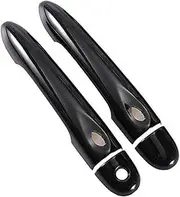 ZAPYVET, for Renault, Alpine Vision A110 2017 2018 2019 2020 2021 Glossy Carbon Fiber Car Door Handle Cover Car Door Handle Cover(Black 1key 2 Button)