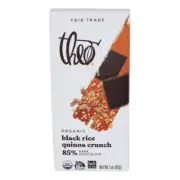 Organic Dark Chocolate Bar Black Rice Quinoa Crunch 3 Oz(Case Of 12)