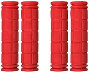PLATT Bicycle Handlebar Grips Colorful Rubber Mushroom Grips Comfortable Mountain Bicycle Handle Grips for MTB/BMX (2 Pairs)