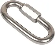 Carabiner Clips, Heavy Duty Hooks, Multifunctional Stainless Steel Screw Lock Quick Links Climbing GearSafety Snap Hook Chain Connecting Ring Buckle