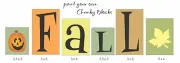 Stencil Seasonal Fall Leaf Jack O Pumpkin Country Farmhouse DIY Art Block Signs