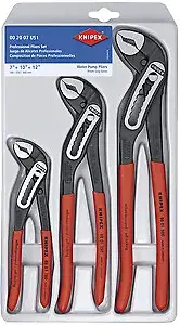 Knipex Tools 002007Us1 3 Piece Alligator Pliers Set 7"10"12"