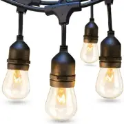 Commercial 48 ft 11W Indoor Outdoor Weatherproof 24 String Lights