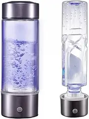 Hydrogen Water Generator Portable Hydrogen Water Bottle Ionizer with SPE/PEM Technology 3 Minutes Get High Hydrogen Concentration 1300-1600 PPB Energetic Sports Bottle 430 ML