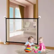 Baby Safety Stair Gate Barrier Retractable 180 * 72cm Indoor Pet Dog Mesh Fence`