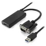 O-ALOGIC Portable VGA to HDMI Adapter with USB Audio 1080p VGA-HDUP