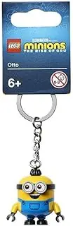[LEGO] Minions Otto Minifigure Keychain 854043, Yellow, One Size