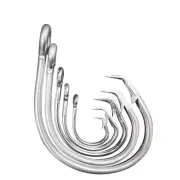 Fishing Circle Hook 39960SS Stainless Steel Inline Saltwater Hook X 50 Live Bait