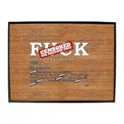 F K Noun - Funny Novelty Doormat Man Cave Floor mat
