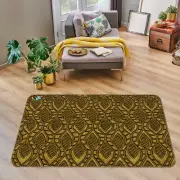 3D Brown Carved Texture NAO10572 Game Rug Mat Elegant Photo Carpet Mat Fay