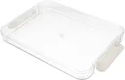 Operitacx Transparent Document Organizer Box Multi Use Travel Storage Holder for Cards Files Certificates Compact Portable Design for Easy Carrying Safe Document Access