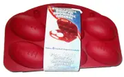 BLIZZARD FOOTBALL SHAPED SNOWBALL ARSENAL ~ MOLDS 6 FOOTBALL SNOWBALLS! ~MAROON