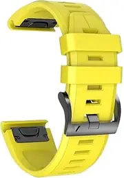 [ISOUDE] 26 22MM Watchband Strap for Garmin Fenix 5 5X 3 HR Fenix 6X 6 Pro 935 945 Quick Release Steel buckle Silicone Easyfit Wrist Band
