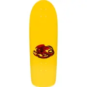 Powell Peralta Skateboard Deck Bruce Lee Skull and Nunchucks Yellow 10"