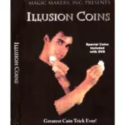 Illusion Coins Gimmick Morgan Dollar Coins Magic Tricks Magic Props Close up Fun