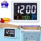 LED Large Color Display Digital Desk Clock with Calendar Temperature Home Office