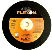 9 x 1/8 x 7/8" TYPE 27 FLEXON ZIRCONIUM CUT GRINDING WHEEL -FLEXOVIT A7434 -USA