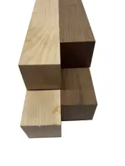 Pack Of 4, Hard Maple & Walnut Turning Wood Blank Square Block 2" x 2" x 42"
