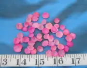 ~ Lucine Cup Shells ~ Vintage ~ 51+ ~ "SM-MED* ~ Bright-Pink Mix ~ Shellcraft ~