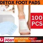 100pcs NUUBU Detox Foot Patches Pads Natural plant Toxin Removal Sticky Adhesive