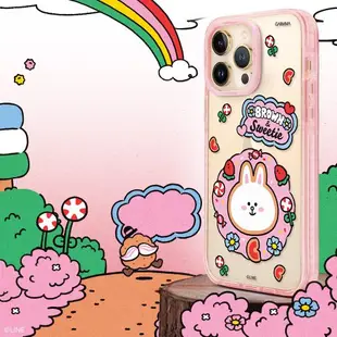 GARMMA LINE FRIENDS iPhone 14系列 經典款保護殼 糖果兔兔