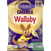 Cadbury Caramilk Chocolate Wallaby Kangaroo Sharepack 12 Pack (Non-Recalled)
