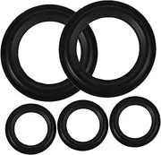 NOLITOY 5pcs Speaker Repair Parts: 4.5 Inch Rubber Edge Surround Rings - Easy Installation For DIY Enthusiasts And Professional Technician