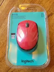 SEALED NEW Logitech 910-004941 Wireless Mouse M170 Windows PC MAC Linux OS RED