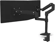 Ergotron 45-492-224 LX Dual Monitor Stacking Arm Matte Black