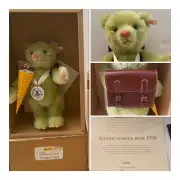 Steiff Club 1998 School Starter Bear 420139 with Backpack NEW OLD STORE STOCK
