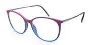 Silhouette Illusion Lite 1606/75 4060 Women’s Glasses Blue Size 54 - Private Health Rebate - Blue Light Block Available