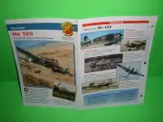 HENSCHEL HS 129 AIRCRAFT FACTS CARD AIRPLANE BOOK 98
