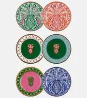 [La DoubleJ] La DoubleJ Pineapple set of 6 dessert plates