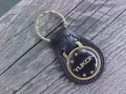 1990s GMC YUKON KEY FOB VINTAGE NOS BLAKC & GOLD GM LICENSE USA MADE BUFFALO NY
