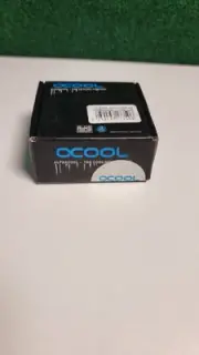 Alphacool G1/4" Eisfluegel Flow Indicator, Square Shape, Black Body