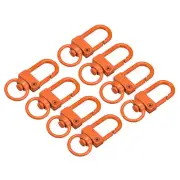 Swivel Clasps Snap Hook, 33x13mm Lobster Claw Clasp for DIY Orange, 8Pcs