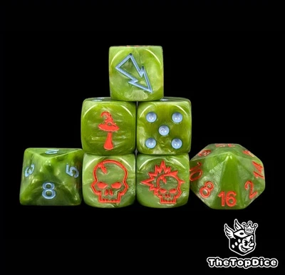 Goblin swarm dice set for fantasy football tabletop miniatures chaos board game